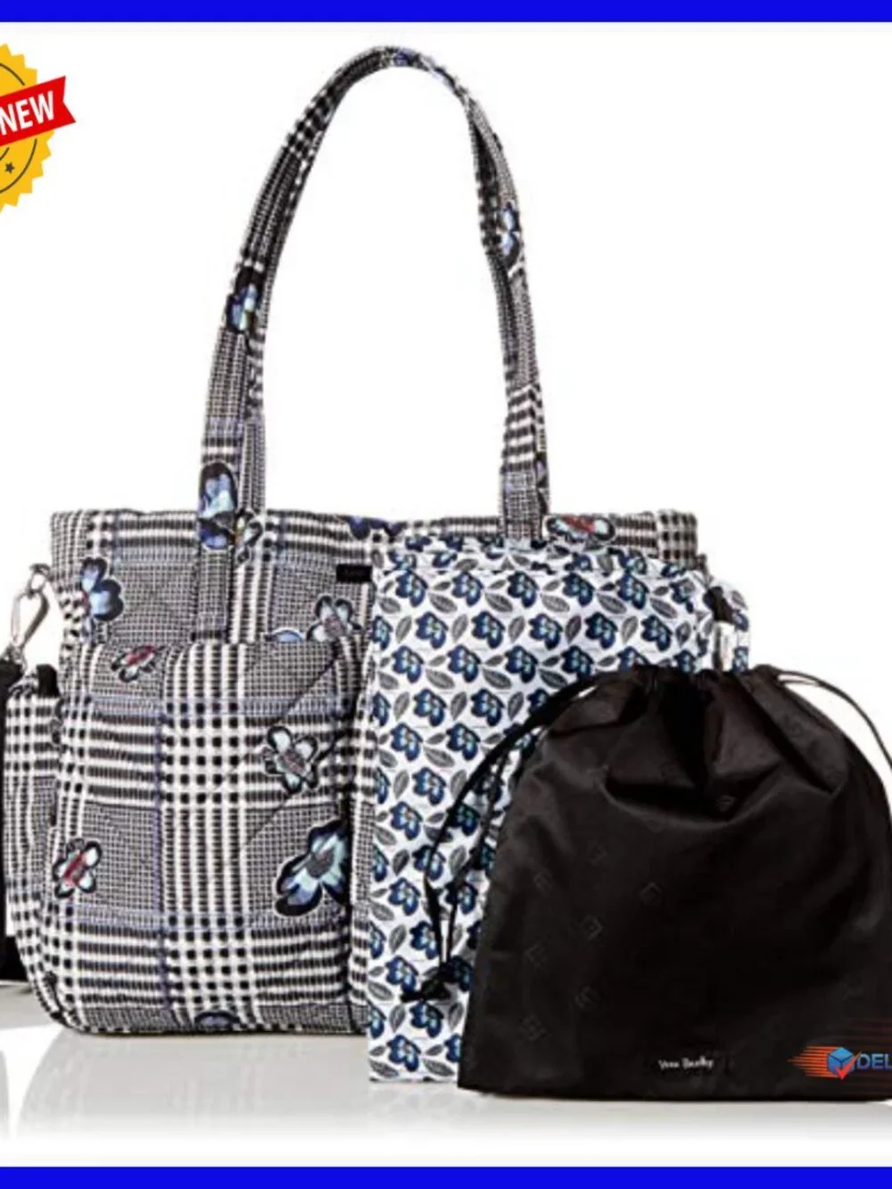 Performance Twill Ultimate Baby Diaper Bag Tote with Stroller Strap